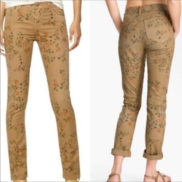 NEW Citizens of Humanity Mandy High Waist Skinny Jeans Floral Womens Size 24 - Picture 7 of 7